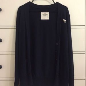 Abercrombie & Fitch Navy Cardigan